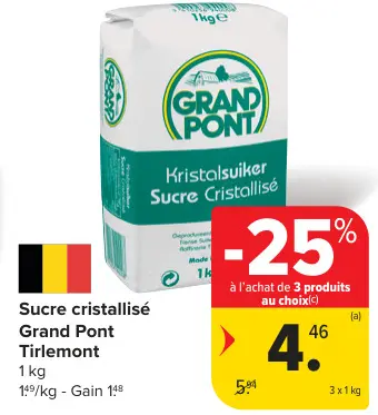 Offre: Sucre cristallisé