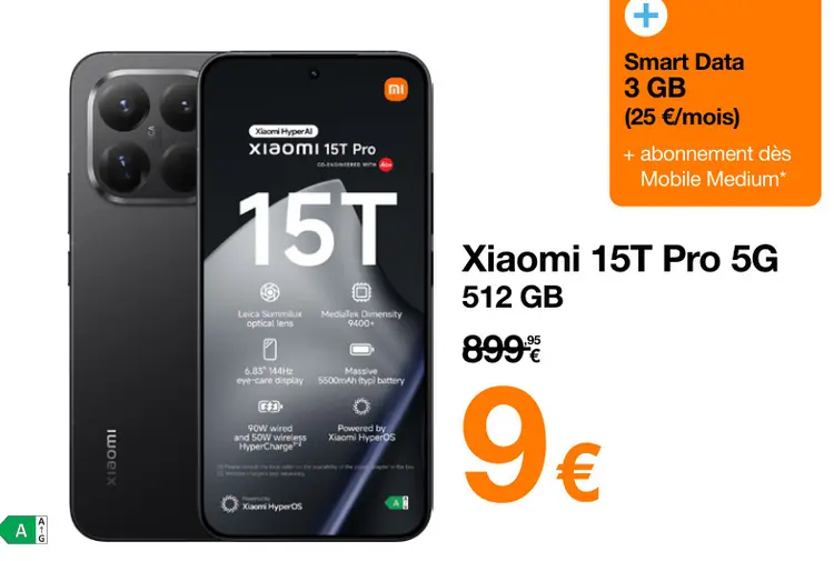 Offre: Xiaomi 15T Pro 5G
