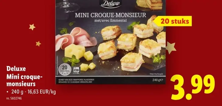 Promotie: Mini croque-monsieurs