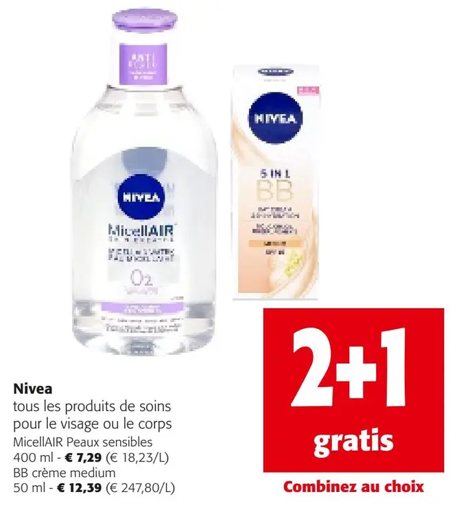 Offre: Tous les produits de soins pour le visage ou le corps