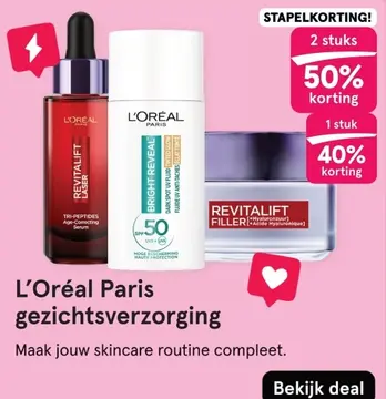 Aanbieding: L'Oréal Paris gezichtsverzorging