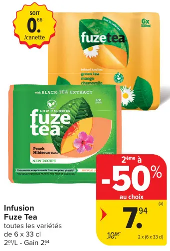 Offre: Infusion Fuze Tea