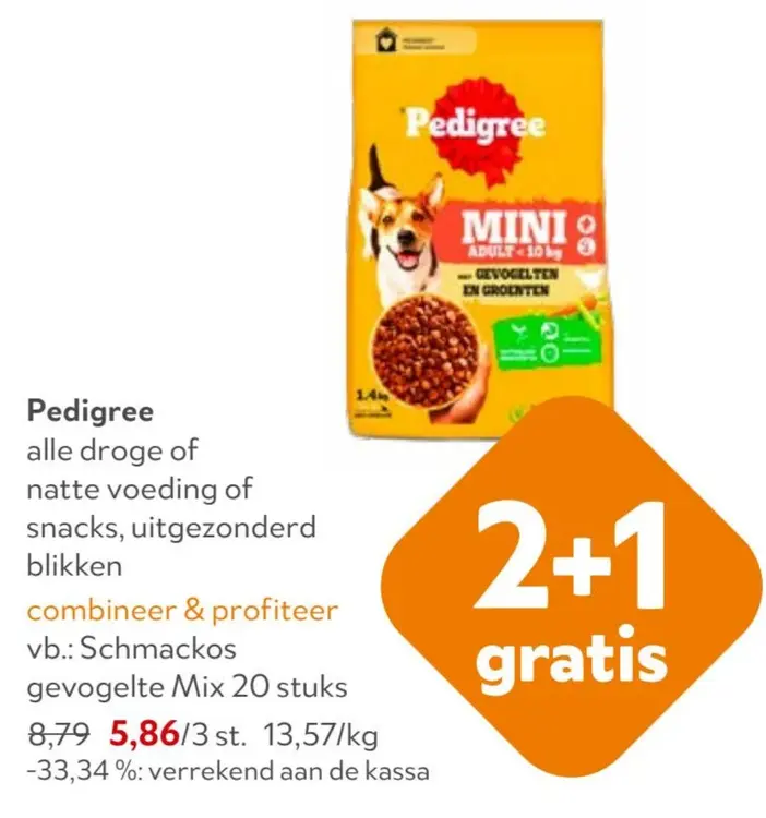 Promotie: Droge of natte voeding of snacks