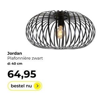 Aanbieding: Jordan Plafonnière zwart