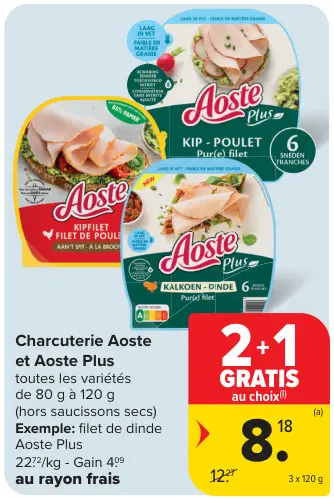 Offre: Charcuterie Aoste et Aoste Plus