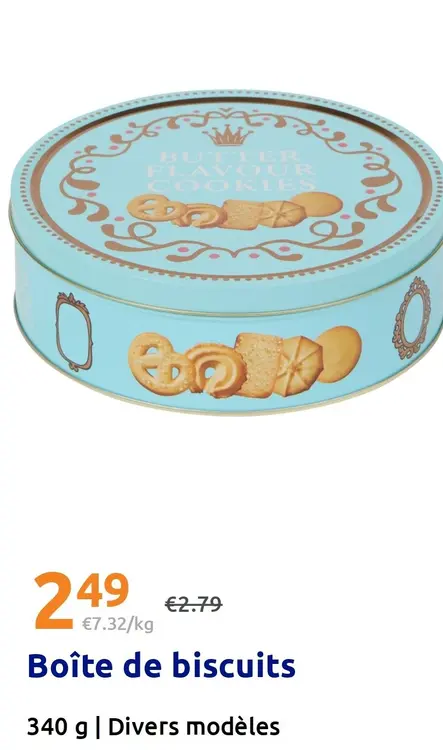 Offre: Boîte de biscuits