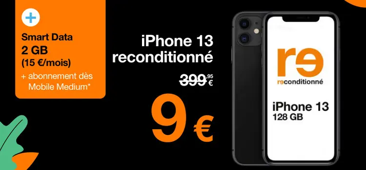 Offre: iPhone 13 reconditionné