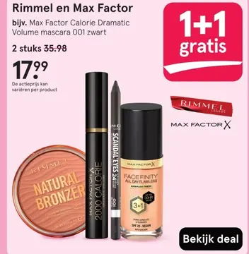 Aanbieding: Max Factor Calorie Dramatic Volume mascara zw