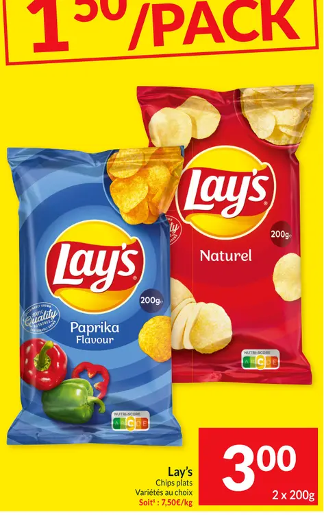 Offre: Chips plats