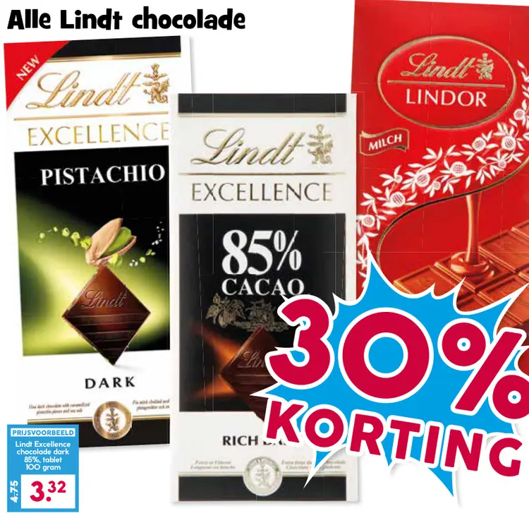 Aanbieding: Lindt chocolade