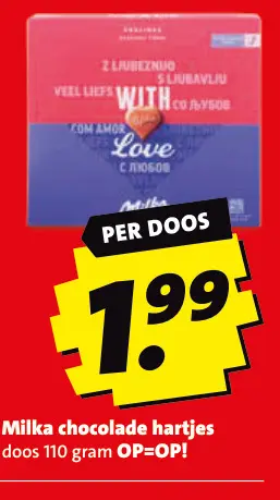 Aanbieding: Chocolade hartjes