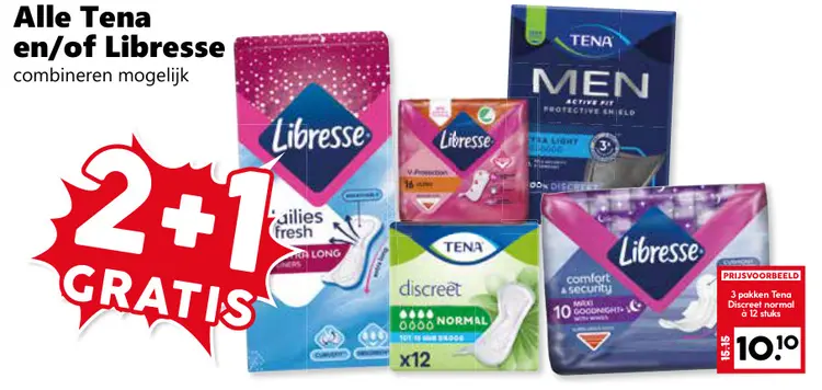 Aanbieding: Tena en/of Libresse