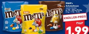 Aanbieding: M&M's Schokolinsen