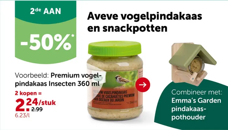 Promotie: Vogelpindakaas en snackpotten