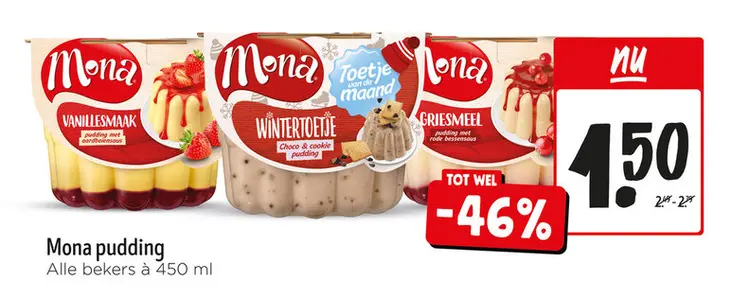 Aanbieding: Mona pudding