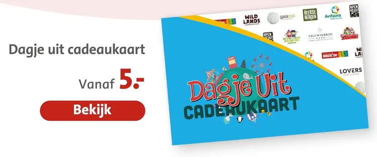 Aanbieding: Dagje uit cadeaukaart
