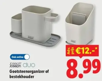Aanbieding: Gootsteenorganizer of bestekhouder