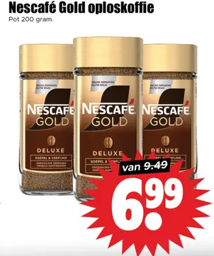 Aanbieding: Nescafé Gold oploskoffie