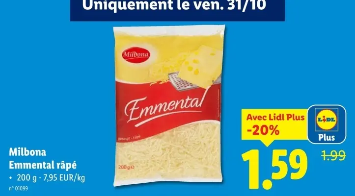 Offre: Emmental râpé