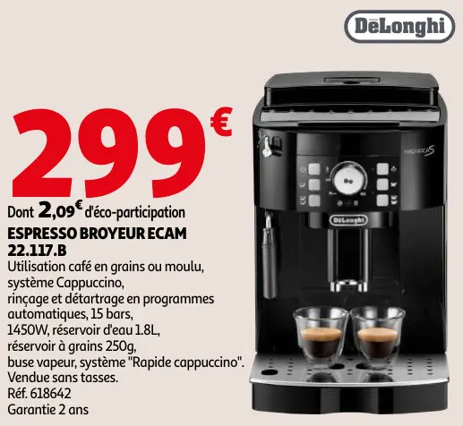 Promotie: Espresso broyeur ecam 22.117.B