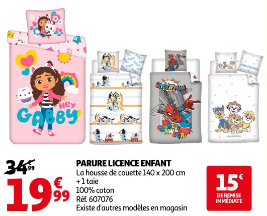 Promotie: Parure licence enfant