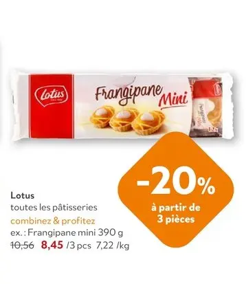 Offre: Lotus toutes les pâtisseries