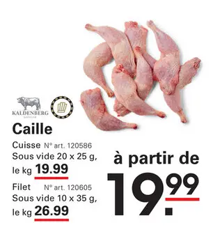 Offre: Caille