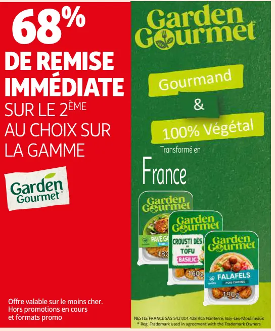 Promotie: La gamme Garden Gourmet