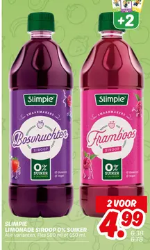 Aanbieding: Slimpie Limonade Siroop 0% Suiker