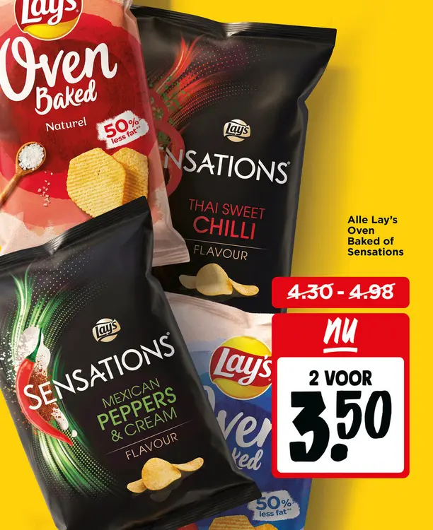Aanbieding: Lay's Oven Baked or Sensations