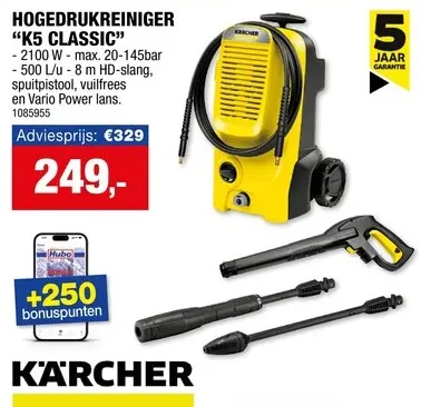 Promotie: Karcher K5 Classic hogedrukreiniger 2100W