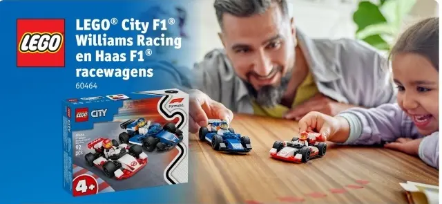 Aanbieding: City F1 Williams Racing en Haas F1 racewagens