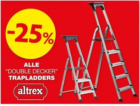 Promotie: Double decker trapladders