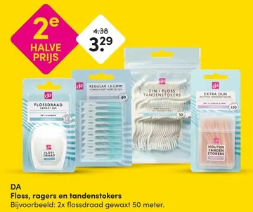 Aanbieding: Floss, ragers en tandenstokers