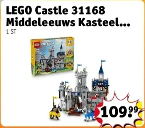 Offre: LEGO Castle 31168 Middeleeuws Kasteel met Ridder