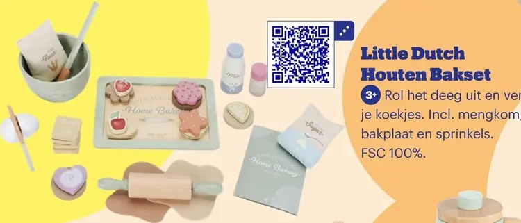 Promotie: Little Dutch Houten bakset