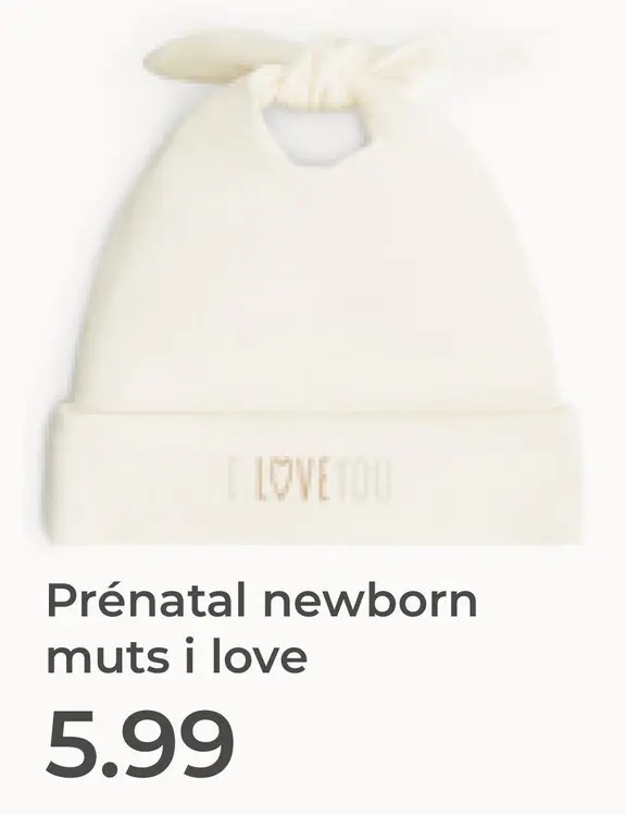 Aanbieding: Newborn muts i love