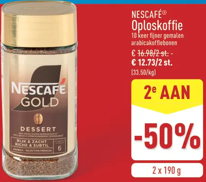 Promotie: Nescafé Oploskoffie Dessert