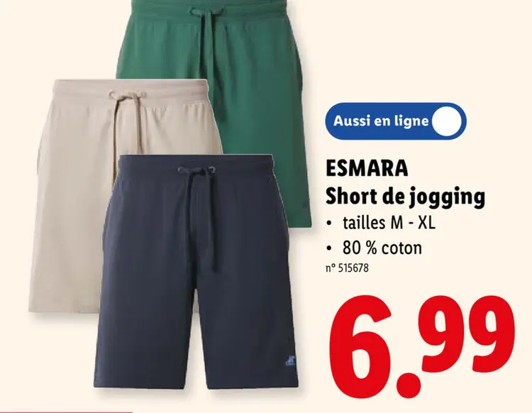 Offre: Short de jogging