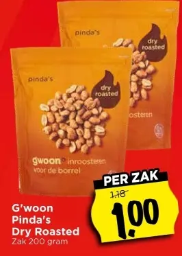 Aanbieding: Pinda's Dry Roasted