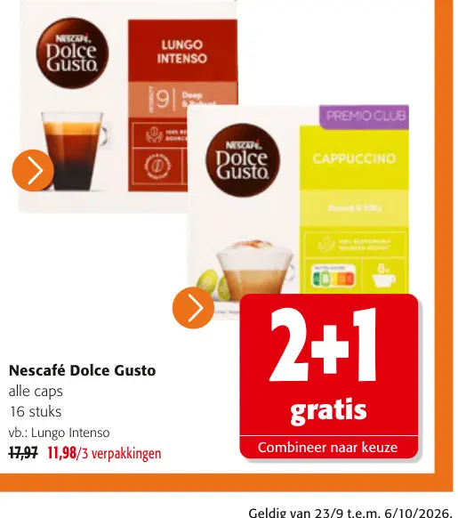 Promotie: Lungo Intenso caps
