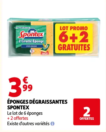 Offre: Éponges dégraissantes