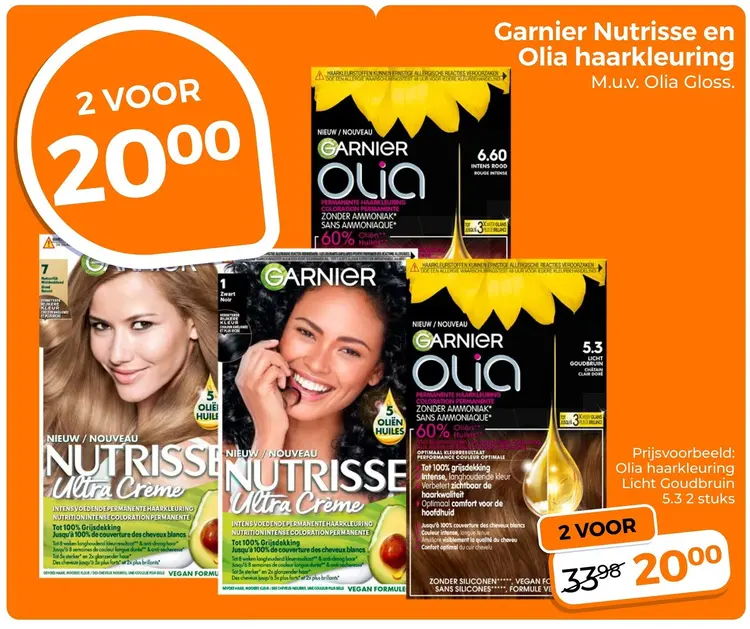 Aanbieding: Nutrisse en Olia haarkleuring