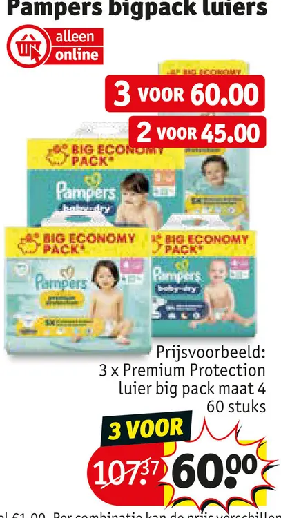 Promotie: Pampers bigpack luiers