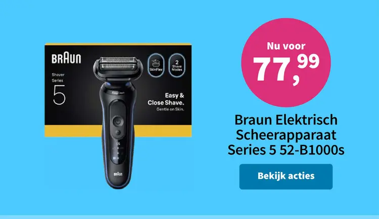 Promotie: Braun Elektrisch Scheerapparaat Series 5 52-B