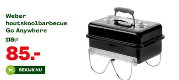 Aanbieding: Weber houtskoolbarbecue Go Anywhere