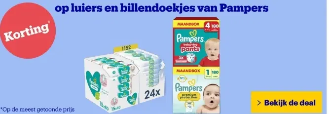 Aanbieding: luiers en billendoekjes