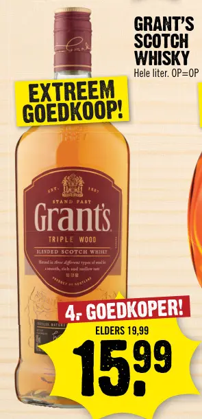Aanbieding: Grant's Scotch Whisky