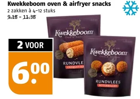 Aanbieding: Kwekkeboom oven & airfryer snacks