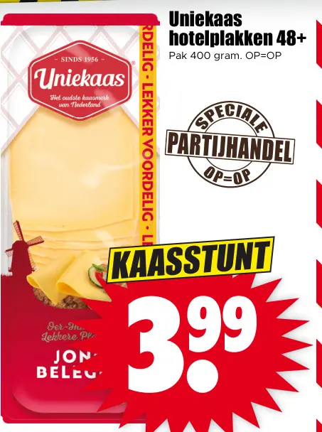 Aanbieding: Uniekaas hotelplakken 48+